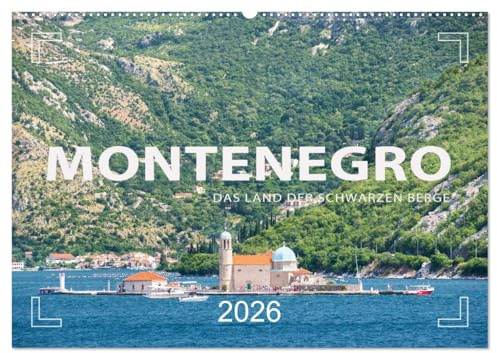 Montenegro - Das Land der schwarzen Berge (Wandkalender 2026 DIN A2 quer), CALVENDO Monatskalender: Land im Balkan mit traumhaften Landschaften (CALVENDO Orte)