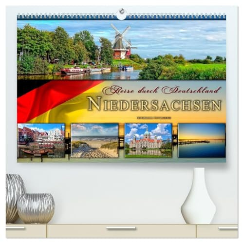 Reise durch Deutschland - Niedersachsen (hochwertiger Premium Wandkalender 2026 DIN A2 quer), Kunstdruck in Hochglanz: Niedersachsen, vielseitiges Bundesland im Norden Deutschlands. (CALVENDO Orte)