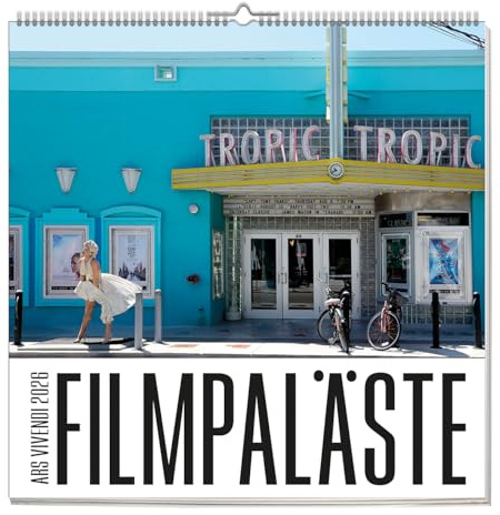 Filmpaläste 2026 – Wandkalender mit ikonischen Kinomotiven & Infos zu den schönsten Filmtheatern weltweit - Leinwandmagie für Cineasten