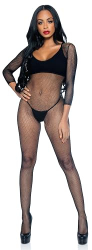 Leg Avenue Netz Bodystocking mit langen Armen, 1 Stück