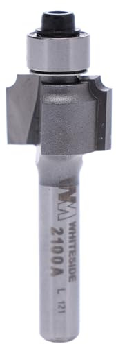 Whiteside 2100A Beading Router Bit: 1/16 Inch Radius, 5/8 Inch Large Diameter, 1/4 Inch Shank, 1/2 Inch Cutting Length