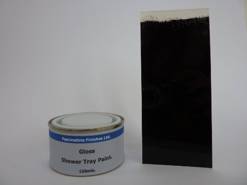 1 x 150ml Jet Black Gloss Shower Tray Paint