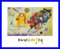 Kandinsky Gelb Rot Blau Poster Bild Kunstdruck im Alurahmen blau 24x30cm