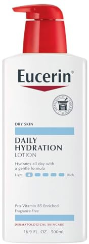 Eucerin, Daily Hydration, Lotion, Fragrance Free, 16.9 fl oz (500 ml)