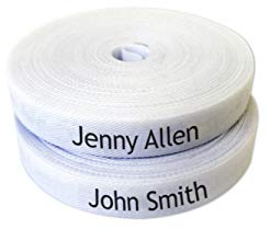 100 Personalised Iron-On Name Labels for Clothing – Custom Fabric Labels for Kids’ School Uniforms & Clothes. Thermo-Adhesive Name Tags, Ideal for School, Nursery & Care Homes