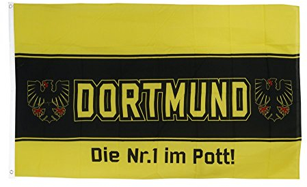 Flaggenfritze Fahne/Flagge Dortmund Adler Nr.1 aus dem Pott + gratis Sticker