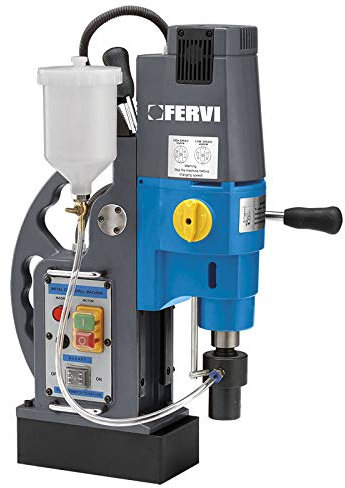 FERVI 0518/50 TRAPANO MAGNETICO CAROTATORE FRESA WELDON E CONO MORSE CM3 BASE MA