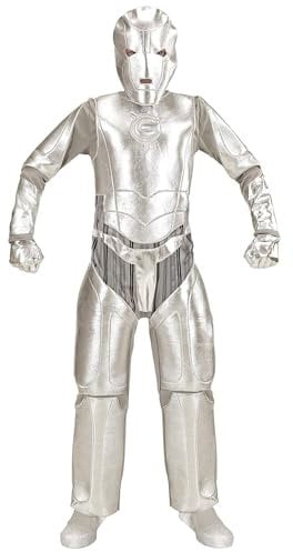 W WIDMANN MILANO Party Fashion - Kinderkostüm Space Invader, Overall und Maske, Faschingskostüme Kinder, Alien, Roboter