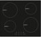 Montpellier Built in 60cm Touch Control Induction Hob Black INT600