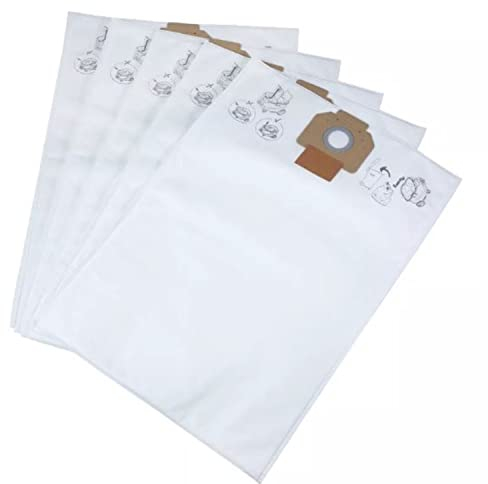 Milwaukee 4932459689 Fleece Filter Bags for AS 30/42 x5 Vacuum Cleaner