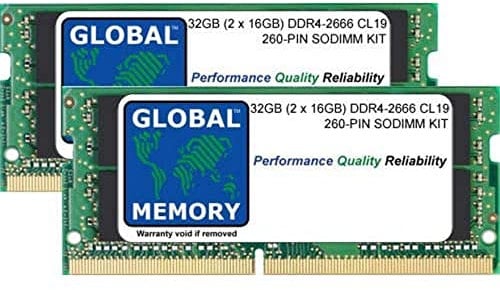 RAM KIT (2 x 16 GB) DDR4 2666 MHz PC4-21300 260-PIN SODIMM RAM KIT FÜR 27 Zoll Retina 5K IMAC (2019/2020)