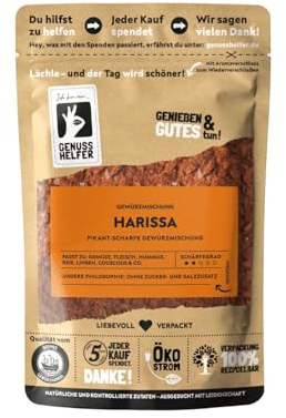 Bremer Gewürzhandel Harissa, fein geschrotet, intensive Schärfe, nordafrikanische Gewürzmischung für heimische und exotische Saucen, 10 x 100g