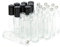 ZEJIA 10ml Roller Bottles 24Pack Clear Thick Glass Essential Oil Bottles with Stainless Steel Roller Ball and 2 Droppers