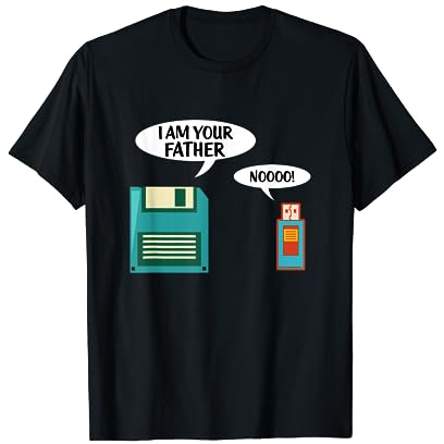 I Am Your Father Shirt USB Floppy Disk IT Computer Geek Nerd T-Shirt