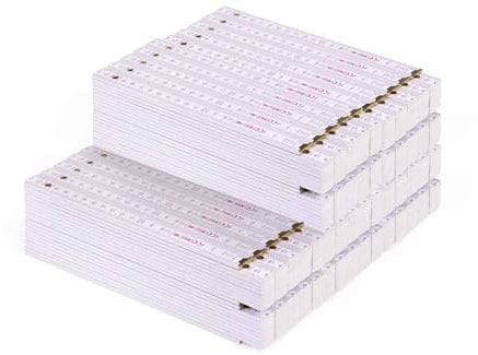 Zollstock Metrie Block 52-2m weiß 50 stück
