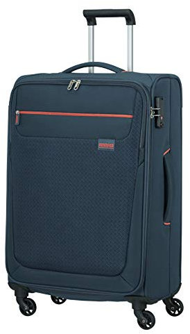 American Tourister Sunny South - Spinner M Koffer, 67 cm, 64.5 L, Blau (Navy)