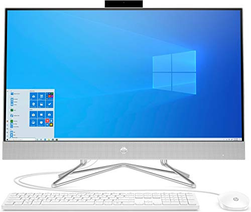 HP Pc 27-Dp1013Nl All-In-One, Intel Core I3-1115G4, Ram 8 Gb, Ssd 512 Gb, Grafica Intel Uhd, Windows 10 Home, Argento