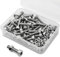 M5*10mm 80 Stück Innensechskantschraube und Mutter Kombinationsbox 18-8 Edelstahl Zylinderschrauben mit Innensechskant