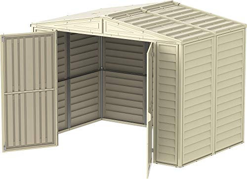 Store More Saffron 8x5 Vinyl Apex Shed (with Foundation Kit)
