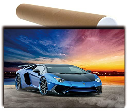 Lamborghini Aventador Poster 15x23 inches 38x58 cm (380X580mm) Rahmenlos Poster Dekorative Wandgeschenke