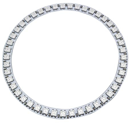 WS2WS2812B 8/16/24/35/45/60 93/241Leds Pixel Ring adressierbare geführte Module IC RGB farbenreicher runder geführter Kreis DC5V (45 LEDs, Weiße PCB)