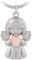 GZXYA Porte-clés Ange Gardien, Pendentif Porte-Bonheur, Ange avec cœurs pour Examens ou Voiture, adapté comme Cadeaux pour Femmes, Petites Amies, collègues. 1274 (D or rose)