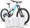 unleazhed Bike Protection BP01 Frame Topolines Black Matt | Rahmenschutzfolie für Mountainbikes | Made in Germany | 35 -teiliges komplett Rahmenschutz-Set | extrem reißfest