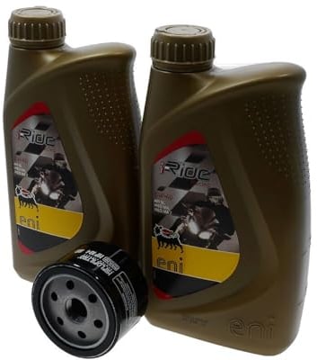 Ölwechsel Set Motoröl 5W40 Ölfilter HF184 Inspektion kompatibel mit Piaggio MP3 500 X8 X9 X10