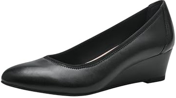 Tamaris Damen Pumps Leder, schwarz, 42 EU