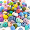 Silicone Abacus Beads 12mm 100pc Silicone Saucer Beads Supplier DIY Necklace Bracelet