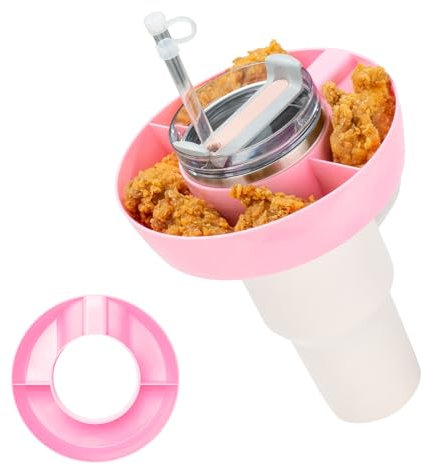 DMTINTA Snackschale kompatibel mit Stanley 1,2 l Becher mit Griff, Tumbler Snack-Tablett kompatibel mit Stanley Cup 1,2 l, wiederverwendbarer Snackring