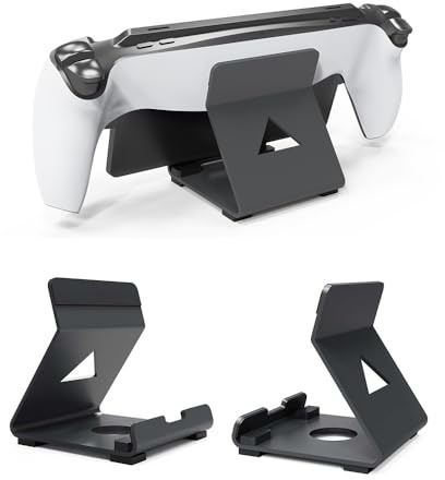 TIMEYUE Support pour Lenovo Legion Go, [Anti-dérapant] Support de Jeu en Aluminium, Stand Base Portable Compatible avec Steam Deck/Sony Playstation Portal-Noir