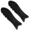 RY-EARL 2 Stück Horn Gua Sha, Büffelhorn Gua Sha Guasha Massage-Werkzeugbrett(Schwarz/Fischform)