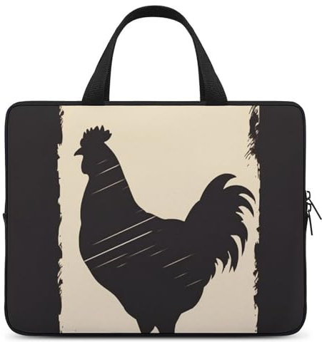 Hähnchen-Laptop-Hülle mit langlebigem Griff, stoßfest, wasserdicht, Laptoptasche, 15 Zoll