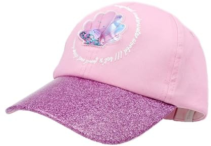 maximo Kids Girl-Cap für Mädchen, lila, interaktive Patch mit Muschel, Klettverschluß, Gr. 51/53