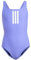 adidas Mädchen 3-Stripes Swimsuit Kids, Cobalt Blue/White, 5-6 Years