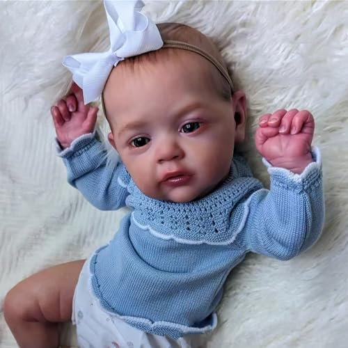 Reborn Puppen Mädchen 20 Zoll Reborn Babys Original Kinder Weiche Baumwolle Körper Reborn Babypuppe Junge Puppe Sieht aus wie EIN echtes Kind offene Augen