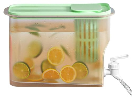 VENCENTE Iced Beverage Dispensers - Lemonade Water Kettle with Spigot,Large Capacity 4L Pitchers, Iced Water Kettle with Filter for Home, Parties, BBQ