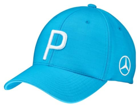 Generisch Golf-Cap, P Aqua Blue, Polyester/Elasthan mit Mercedes Benz Logo