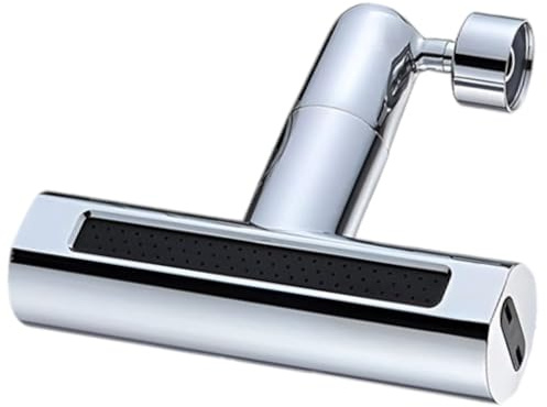 Rubinetto Prolunga Rubinetto Cucina Areatore Effetto Cascata 3 Getti 360° Aeratore Rubinetto Lavello Cucina, Prolunga Rubinetto Bagno con Filtro Antispruzzo, 3 Modalità Aeratori