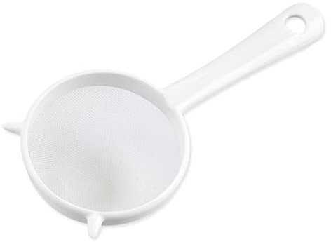 Handheld Reusable Plastic Screen Mesh Tea Leaf Strainer Flour Mesh Sieve Colander Bird’s Nest Spoon Kitchen Filtering Food Tool