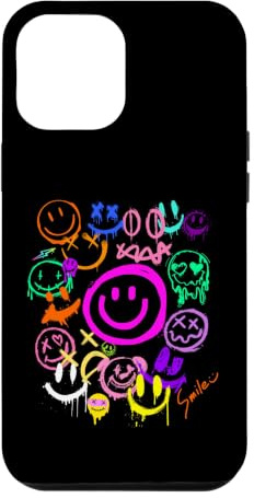 Smile Face Emoticons Fun Vivid Graffiti Smileys, Graphic Case for iPhone 12 Pro Max