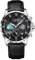 LIGE Uhr Herren | Edelstahl Wasserdicht Analog Mondphase Quarz Herrenuhr Chronograph Lederarmband Watches for Men Mit Datum Leuchtende Herrenarmbanduhren Business Retro Männer Uhren,Silberschwarz