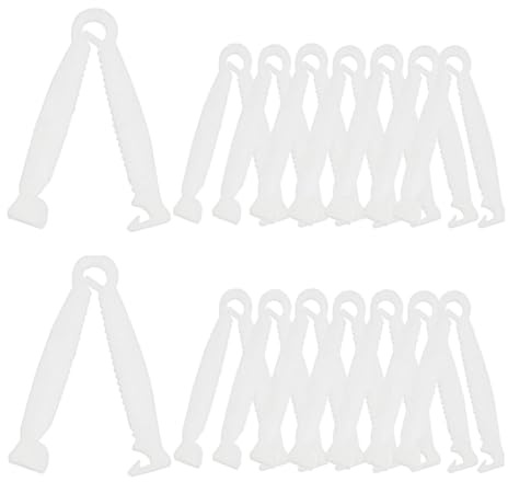 Laroal 100 Piezas de Pinzas para el cordón Umbilical de Cachorros, Pinzas de plástico para el Ombligo de Cerdos, para Granjas, ranchos, lechones, corderos, Cabras, Cachorros, Gatitos, partos.