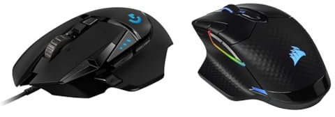 Logitech G502 Hero Souris & Corsair Dark Core RGB Pro SE