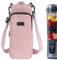 Linkidea Blender Storage Bag, Drawstring Carrying Bag with Shoulder Strap, Compatible with Ninja BC151NV, BC51NV, BC151BK, BC151CR Blast Portable Blender (Pink)