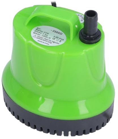 317 GPH 25 W Tauchwasserpumpe für Teich, Aquarium, Hydrokultur, Aquarium, Brunnen, Wasserfall (EU-Stecker 220-240 V)