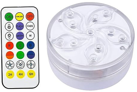 NUOBESTY Unterwasser LED Lampe Wasserdichtes Boot Licht Für Aquarium Teich Und Farbiges Für Dekoration Und Stimmungsvolle Beleuchtung