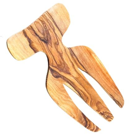 Salad Serving Claw, Wooden Tongs Kitchen Tool, Creative Ergonomic Handmade Gadget for Mixing Vegetables, Pasta, Sauces, Small Food Preparation and Parties Serving Needs
