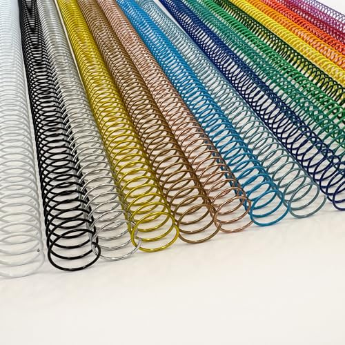 DHP - Metallspirale Schritt 5:1, 10 mm, A4, Minipack, Sortiment, Box 25, Standard- und Sonderfarben, 60 Blatt